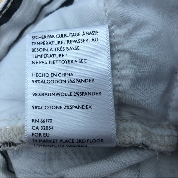 BDG Sz 28 High-Waist Kick Flare Cropped Striped Jeans - Picture 10 of 11